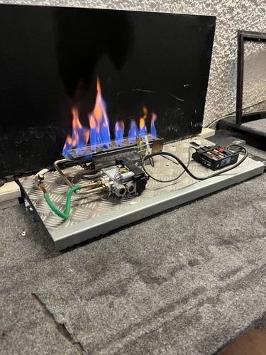 Gas fire burner - fire,