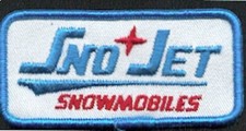 SNO-JET SNOJET Vintage Snowmobile Factory Patch! Ski Sled 70's Skidoo