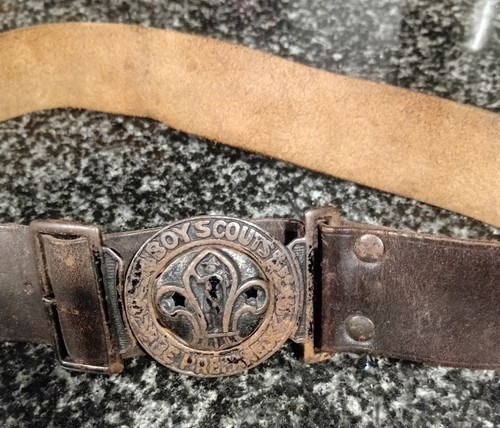 Vintage leather boy - leather, scouts
