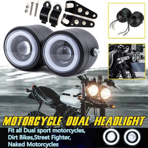Motorcycle twin dual headlight - motorcycle,