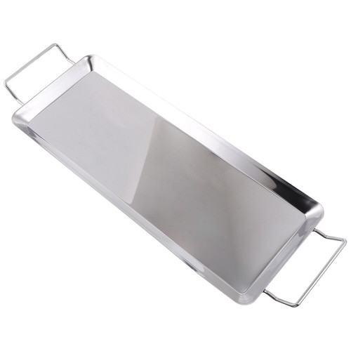 Stainless steel grill tray - steel,