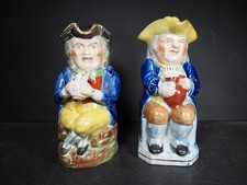 2 x Antique Staffordshire Toby