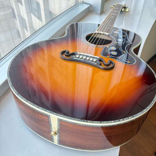 Sunburst acoustic guitar - acoustic,