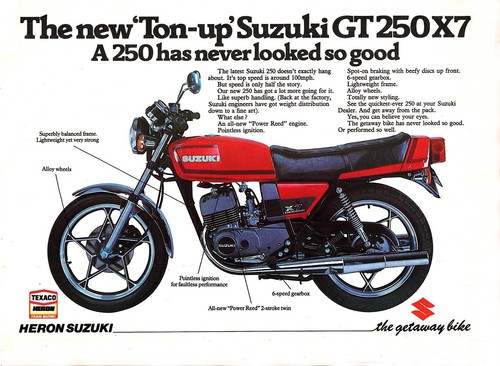 Suzuki gt250 rear - , x7