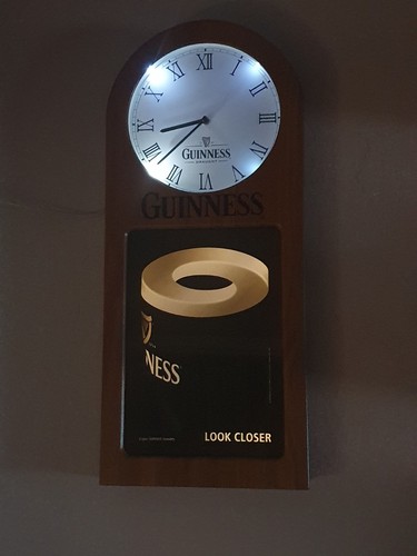Guinness wall clock - guinness,