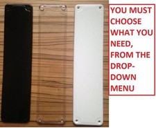 DOOR FINGER PLATE PROTECTOR PUSH PULL PLATES- FREE UK SHIPPING