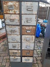 vintage steel filing cabinet