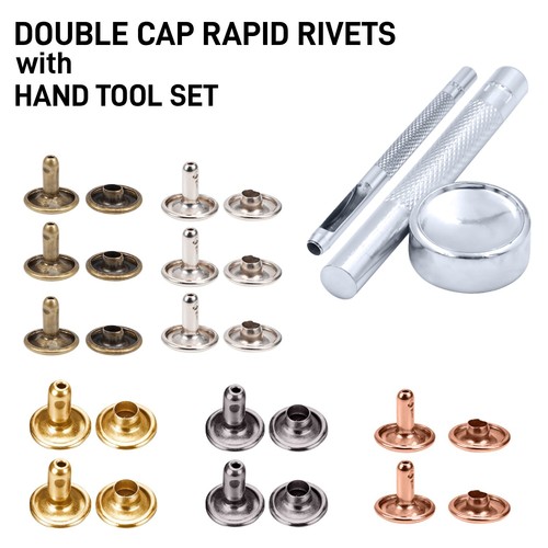 Double cap rapid rivets fixing - double,