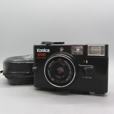 Konica Pop 35mm Film Point and Shoot Camera Black Tested *Read*