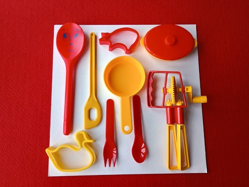 Child vintage play - child's, cooking