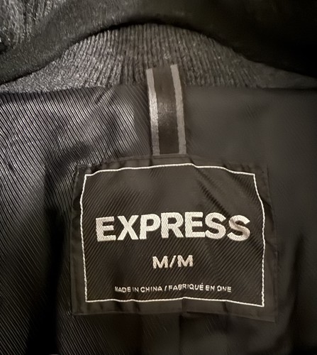 Men express black peacoat - black,