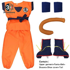 Halloween per Adulti Bambini Abiti Son Goku Gui Carnevale Anime Cosplay Costumi