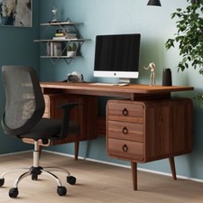 Somerset Desk in Java Wood Finish by Alphason