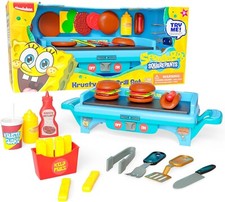 SpongeBob SquarePants Krusty Krab Grill Set Sizzle Sound 32 Pcs New Kids Toy 3Y+