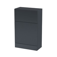 Hudson Reed Modern Anthracite 500mm Fluted WC Unit BTW Toilet Unit Bathroom