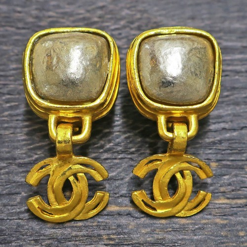 Chanel gold plated logos - chanel,