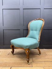 Victorian Walnut Nursing Chair