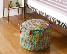 Indian Pouf Ottoman Bohemian