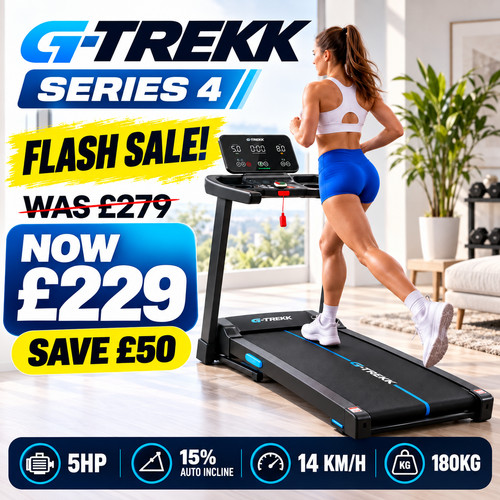 Trekk treadmill 5hp auto - treadmill, 15%