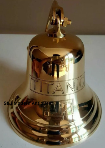 Antique brass wall bell - antique,