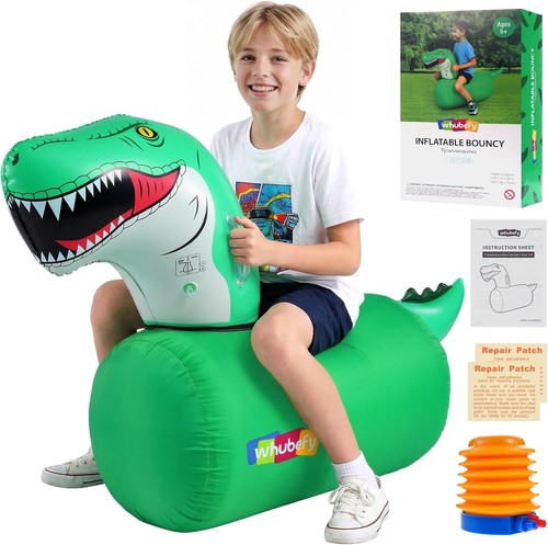 Green inflatable bounce - green,