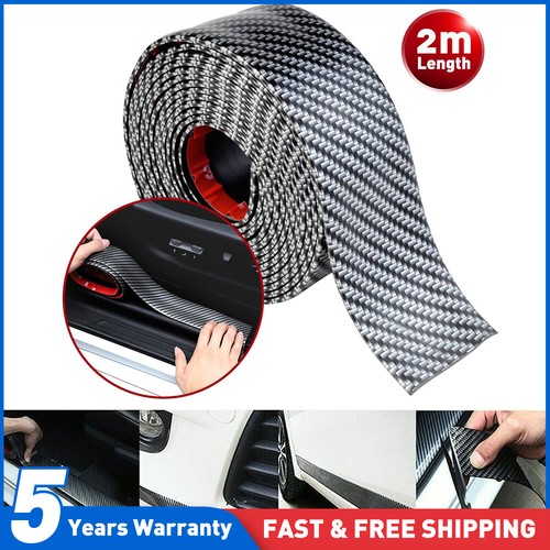 Carbon fiber car door sill - carbon,