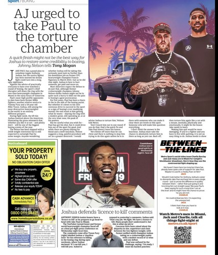 Anthony joshua jake paul - jake,