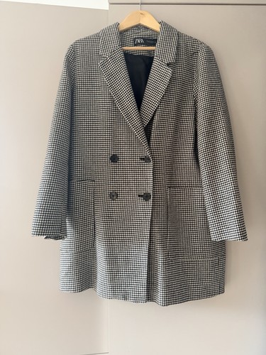 Zara black white houndstooth - &,