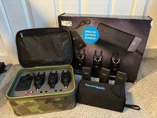 Nash R4 Siren Fishing Bite Alarm 3 Rod & Receiver Set