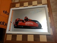 RARE Side Car Racing Derek Jones and Peter Brown Framed Picture Mirror 43x31cm