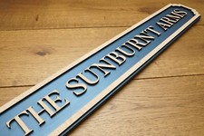 Personalised Pub Sign / Family Name Plaque / Street Sign - Wooden - Free UK P&P