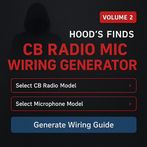 Radio microphone wiring - cb,