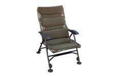 Fishing Chair High Back Comfort Recliner Fleece Camping Side Tray