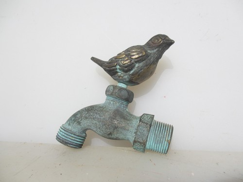 Vintage brass tap garden - brass,