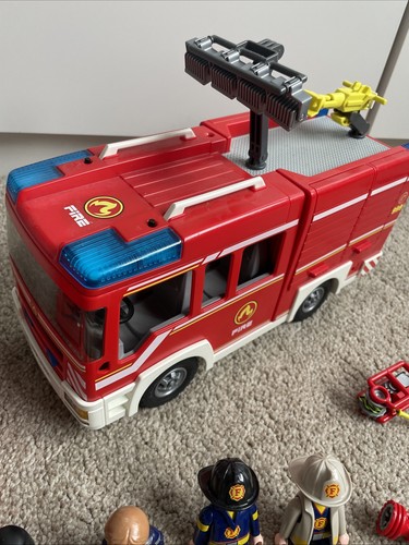 Playmobil fire engine with - playmobil,