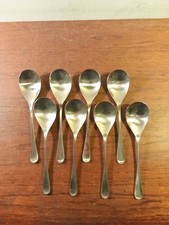 OLD HALL ALVERSTON SPOONS X8 , MID-CENTURY, 19CMS LONG