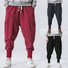 Mens Casual  Baggy Trousers
