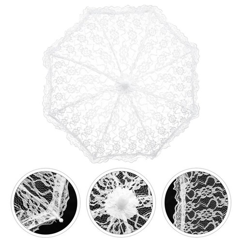 Vintage lace parasol umbrella - vintage,