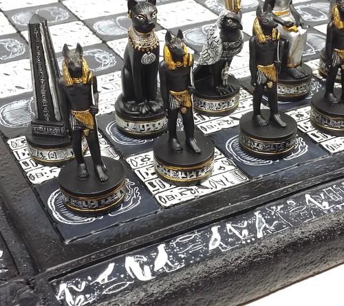 Egyptian anubis black silver - egyptian,