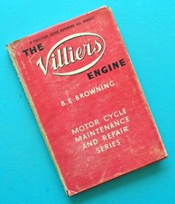 1920's-50's Villiers Engine Motorcycle Service Manual Book 98cc-346cc Excelsior