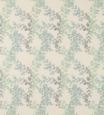 Jane Churchill Clemence Fabric Remnants 1.29m x 1.01m Blue/Aqua