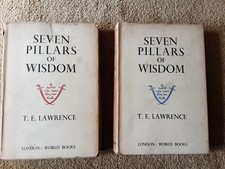 Seven Pillars of Wisdom: A Triumph by T.E. Lawrence, 1939 Edition, Volume 1+2
