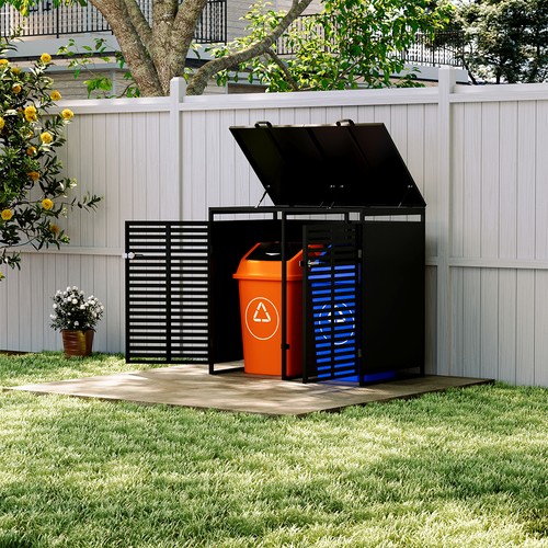 Double wheelie bin storage - wheelie,