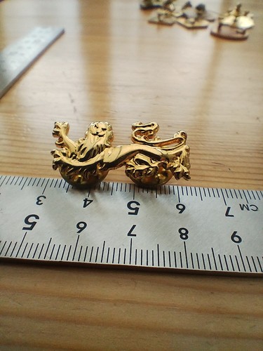 Vtg gold tone lion - vtg,