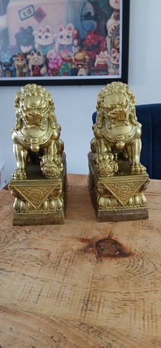 Vintage gold pair - asian, foo