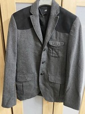 MENS H&M Blazer Grey With Faux