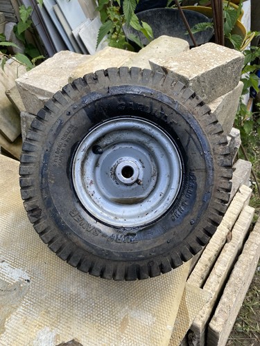 Ride mower front - wheel, and
