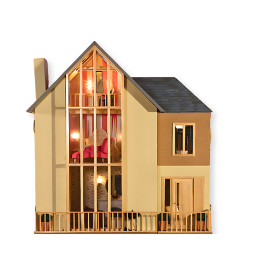 Lake view dolls house - view, kit