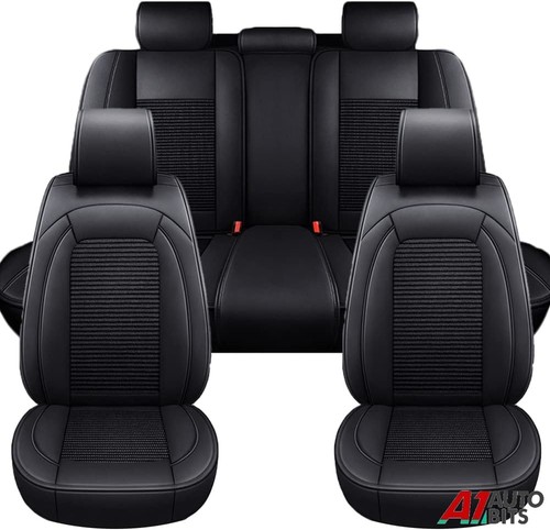 All black leather fabric - black,
