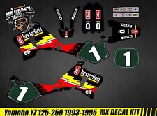 Motorcycle decoration kit for / MX decal kit for Yamaha YZ 125/250 1993/1995 - Chesterfield